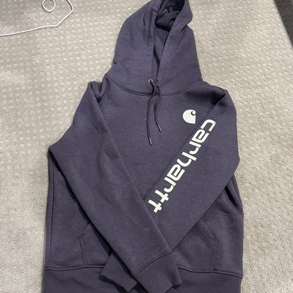 Carhartt Men's Dark Purple Hoodie